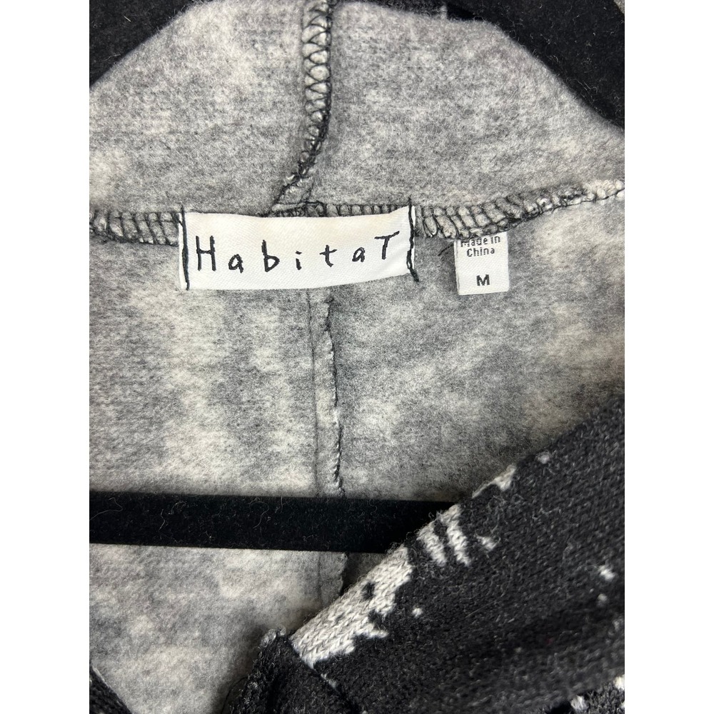 Habitat Unlined Coat Hooded Large Buttons Size Medium - Picture 2 of 10